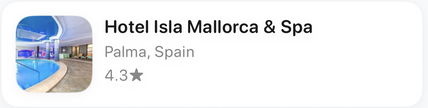 Een Awaii-optiekaart voor Hotel Isla Mallorca & Spa in Palma, beoordeeld met 4,3