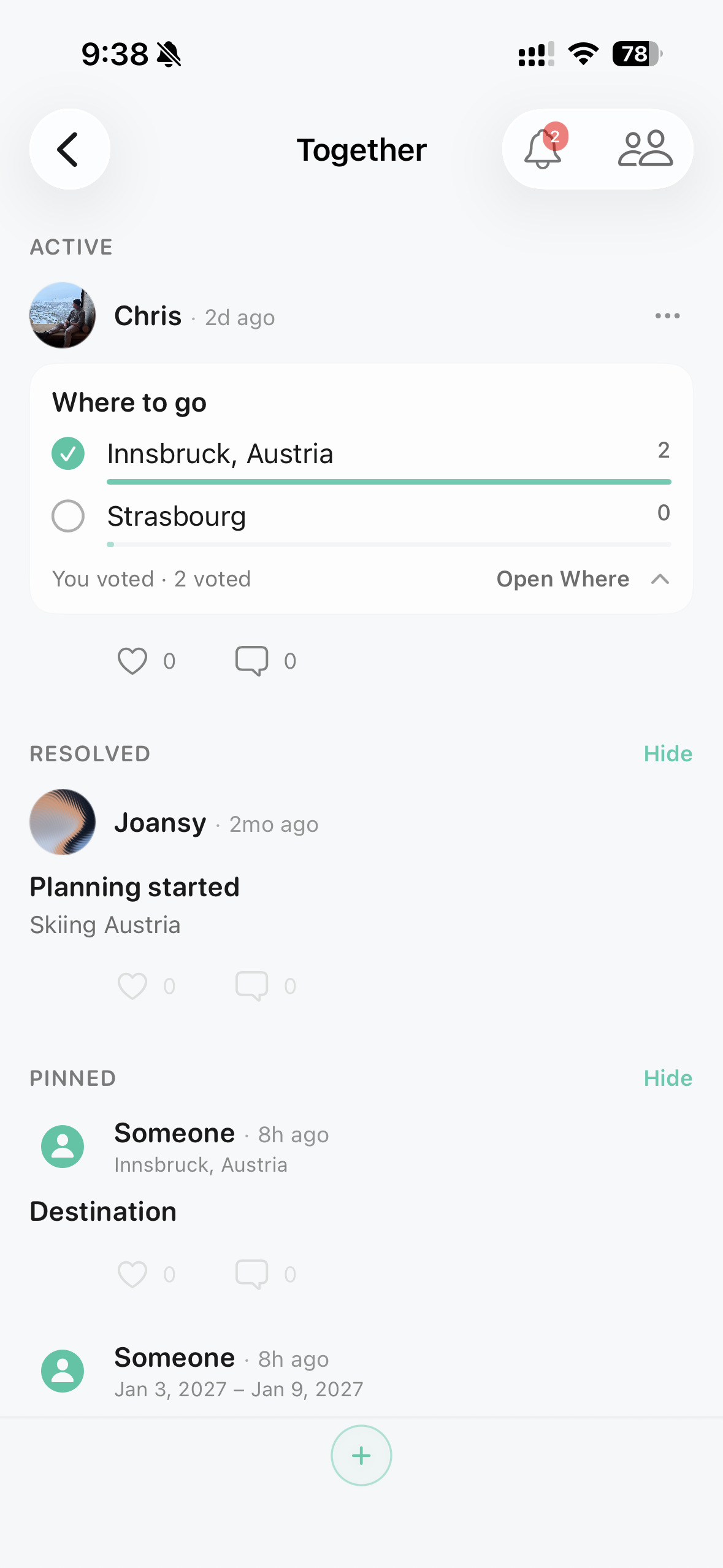 Comparing destination options and reactions in Awaii